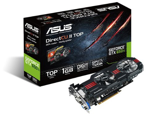  ASUS GeForce GTX 650 Ti DirectCU II TOP 
