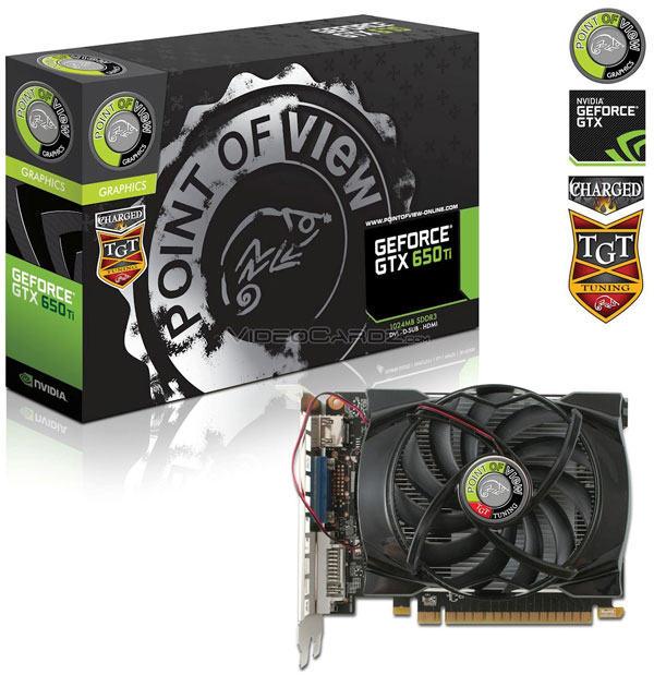  Point of View TGT Series GeForce GTX 650 Ti 1GB Charged 