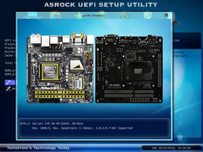  ASRock Z77E-ITX системный браузер 