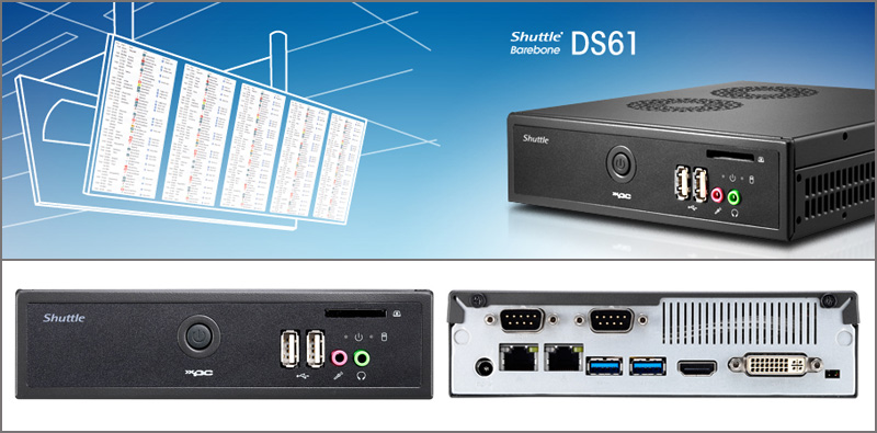 Shuttle Barebone DS61 Shuttle Barebone DS61