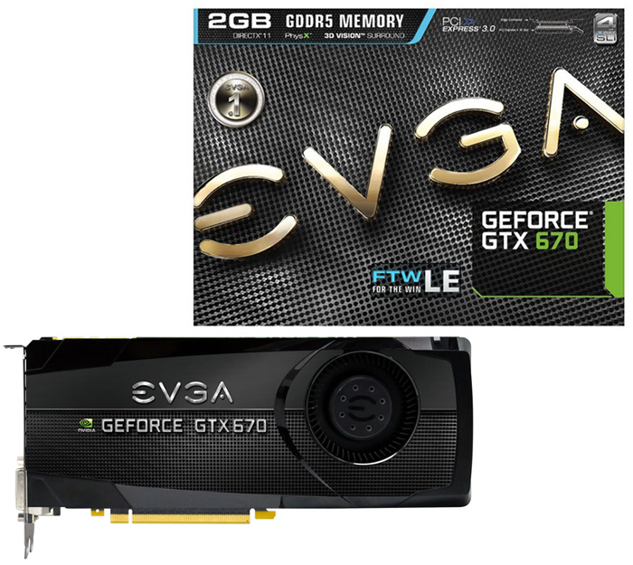  EVGA GeForce GTX 670 FTW LE 