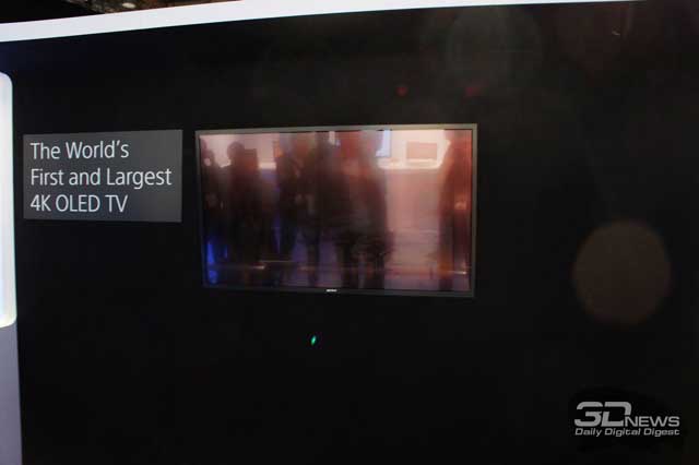 Sony продемонстрировала первый в мире 4K OLED-телевизор Sony продемонстрировала первый в мире 4K OLED-телевизор