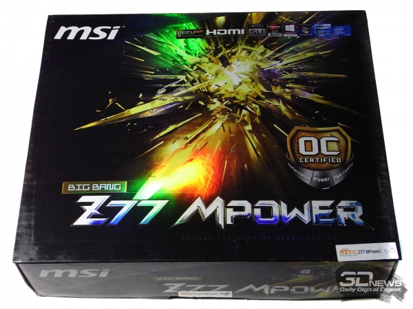 MSI Z77 MPower упаковка 