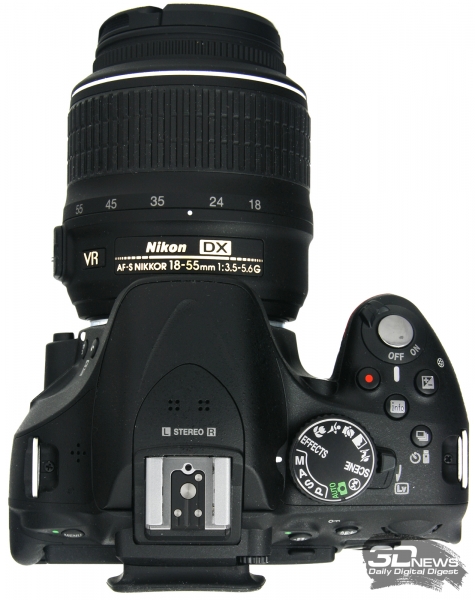  Nikon D5200 — вид сверху 