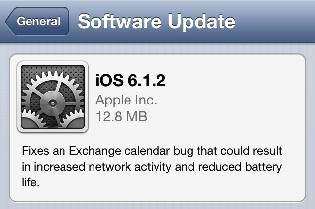Apple iOS 6.1.2 Apple iOS 6.1.2