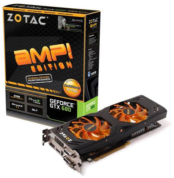 ZOTAC GeForce GTX 680 AMP! Edition with Dual Silencer ZOTAC GeForce GTX 680 AMP! Edition with Dual Silencer
