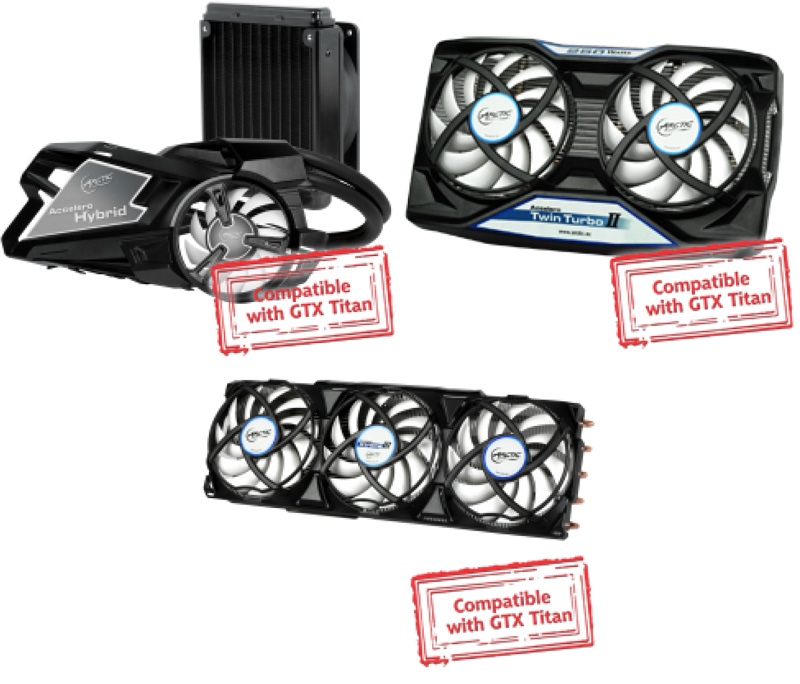  ARCTIC VGA Coolers for NVIDIA GeForce GTX Titan 
