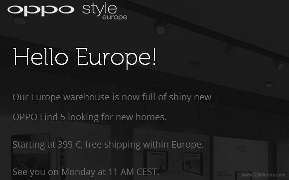 Oppo откроет 27 мая интернет-магазин в Европе Oppo откроет 27 мая интернет-магазин в Европе
