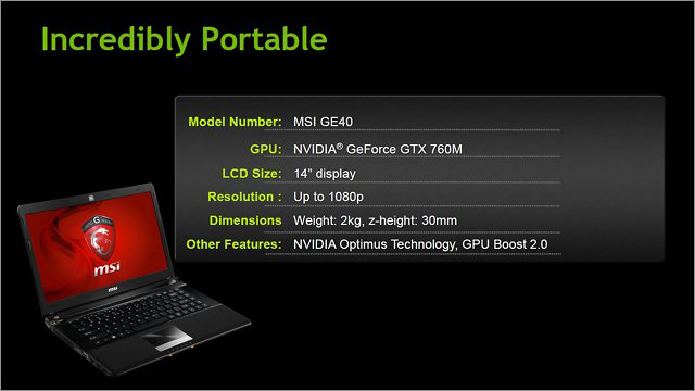 NVIDIA GeForce GTX 700M NVIDIA GeForce GTX 700M