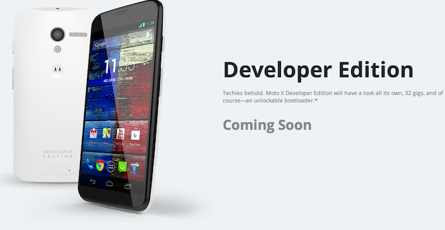 Moto X Developer Edition