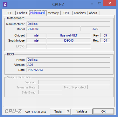  Dell Inspiron 7537: mainboard information 