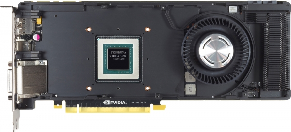Печатная плата эталонной графической карты GeForce GTX 970/980 с установленным теплораспределителем