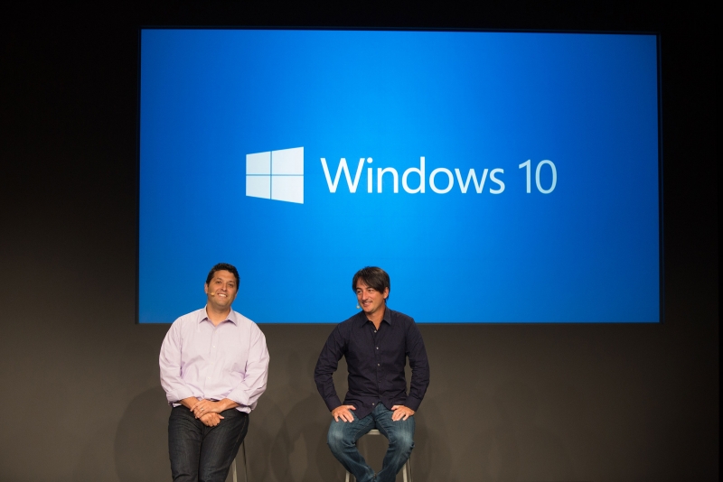  Терри Майерсон и Джо Бельфиор отвечают на вопросы журналистов по Windows 10 