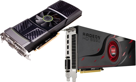 Графические карты AMD Radeon и NVIDIA GeForce 