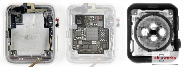 Микропроцессор С1 в часах Эпл также сделан в качестве SiP-упаковки