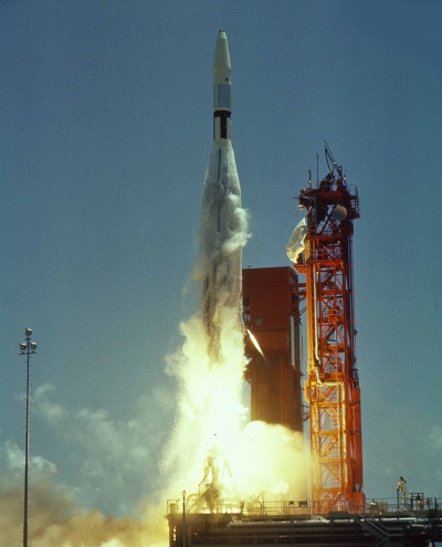  Старт ракеты-носителя Atlas-Agena B с зондом Ranger 7 