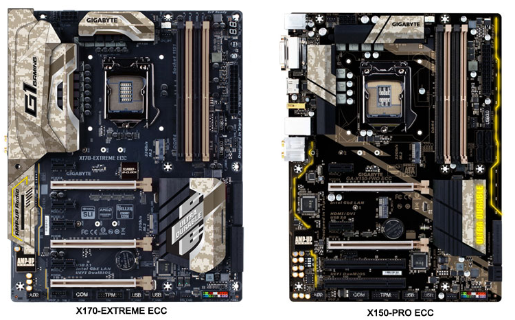  Платы X170-Extreme ECC и X150-Pro ECC 