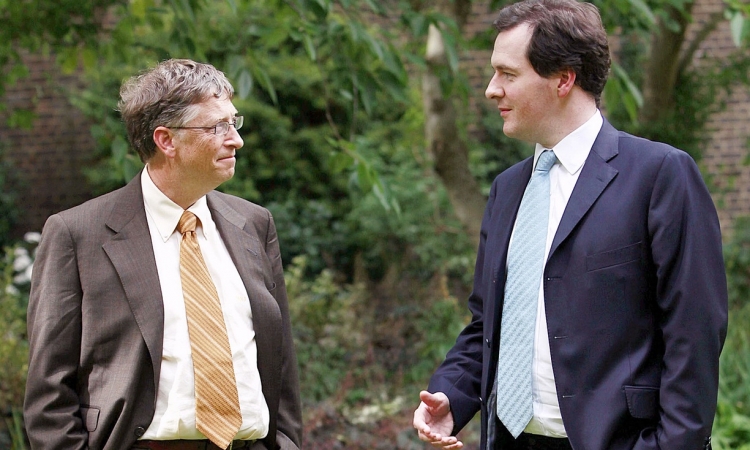  Билл Гейтс и Джордж Осборн        Jason Alden/AFP/Getty 