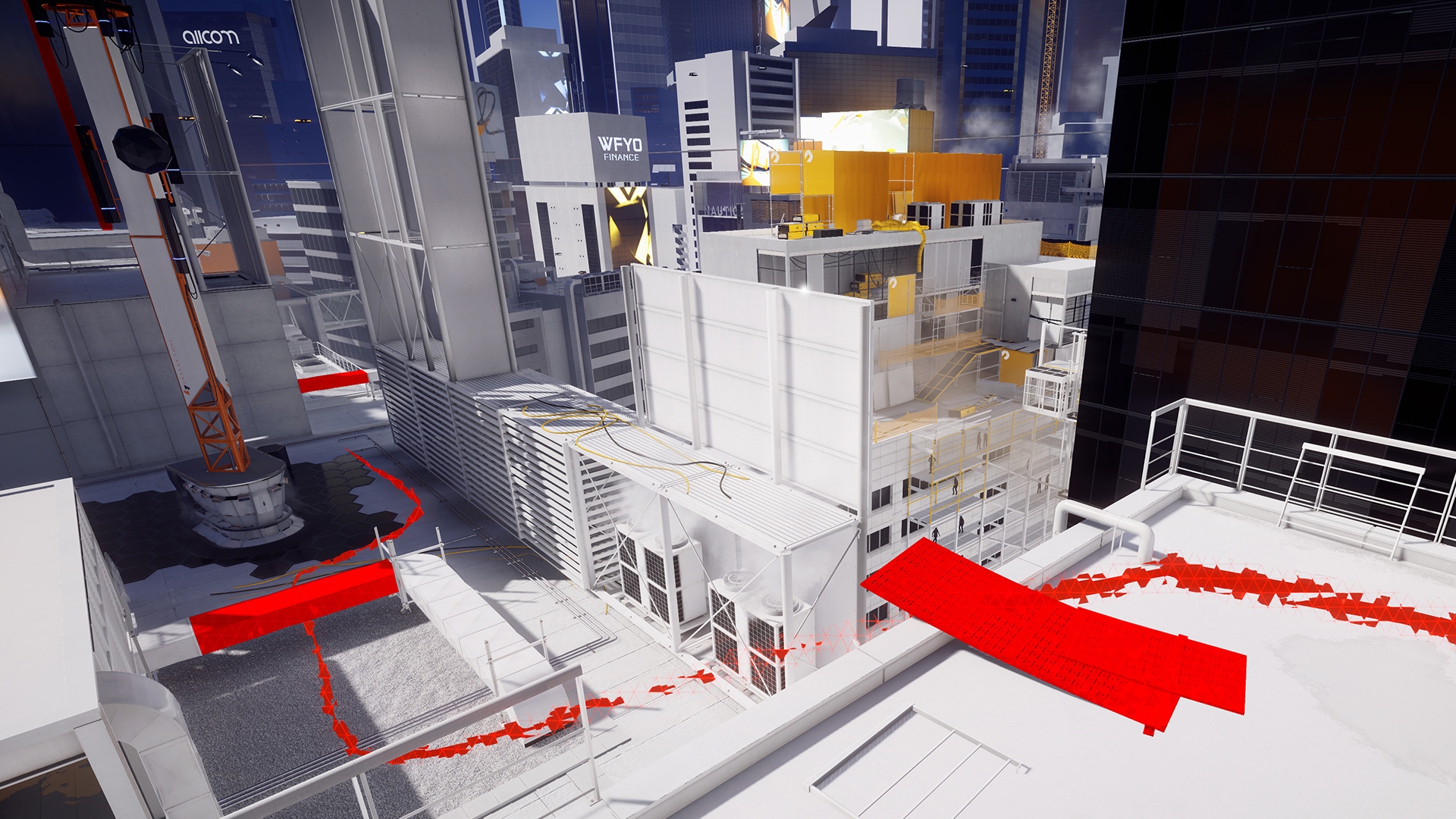 Как сделать mirrors edge в окне