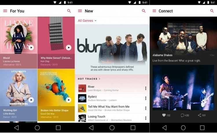 В Apple Music для Android появился свой виджет