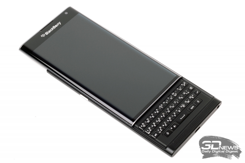 BlackBerry Priv с «открытой» клавиатурой выглядит совсем гигантским