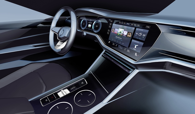 передний внутренний панель brivido автомобиля concept car