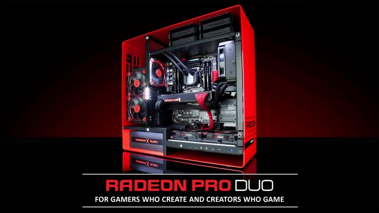 Radeon Pro Duo предназначен не только для игроков, но и для профессионалов