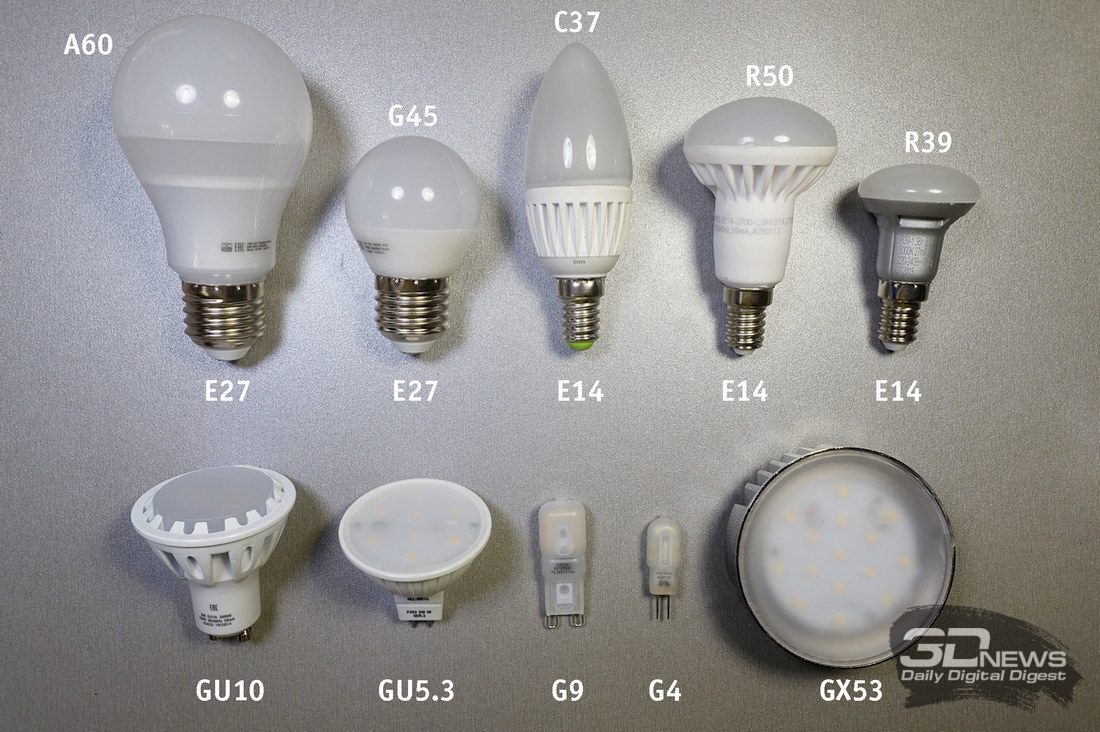Конструкция современной заводской LED лампы