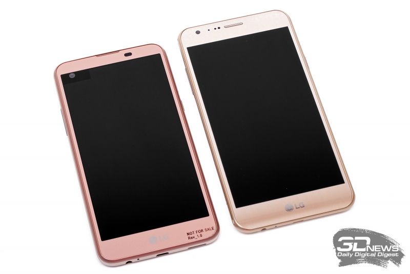  Новенькие смартфоны LG – X view слева и X cam справа 