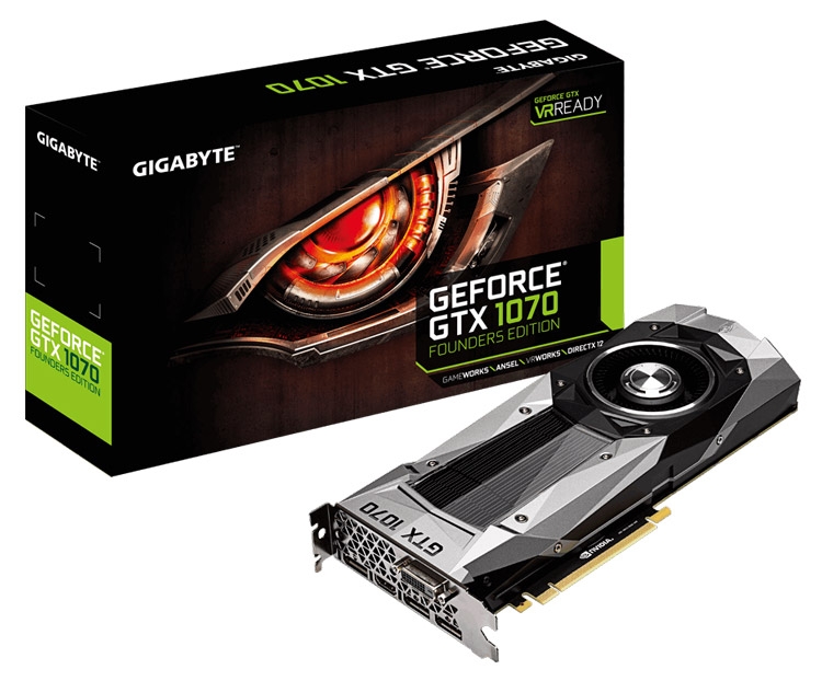  Видеокарта Gigabyte GeForce GTX 1070 Founders Edition 