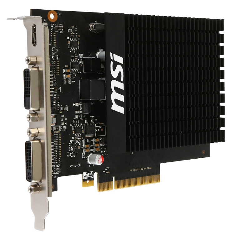 Видеокарта MSI GeForce GT 710 2GD3H H2D