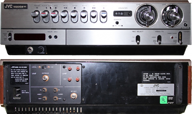  Первый видеомагнитофон «JVC HR-3300» формата VHS, представленный 7 сентября 1976 года 