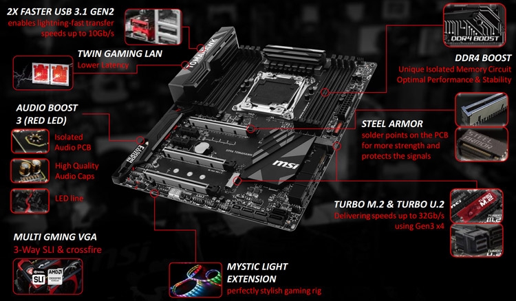 Материнская плата MSI X99A Tomahawk