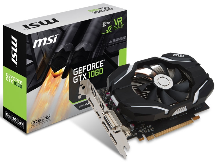 Видеокарта MSI GeForce GTX 1060 6G OC