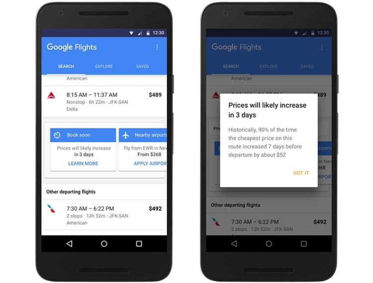 Google flights