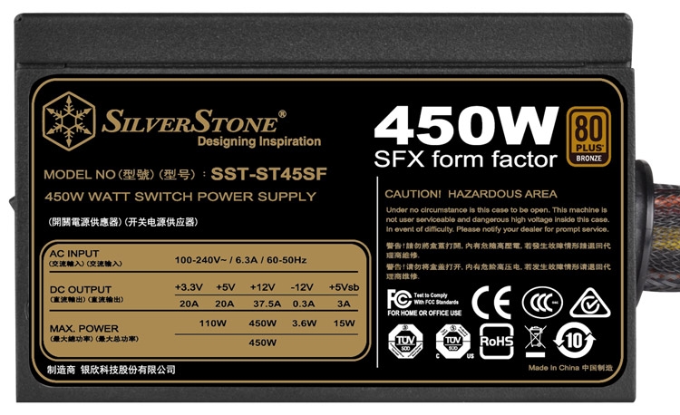 Блок питания SilverStone ST45SF V3.0