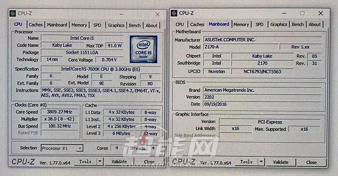 CPU Intel Kaby Lake-S