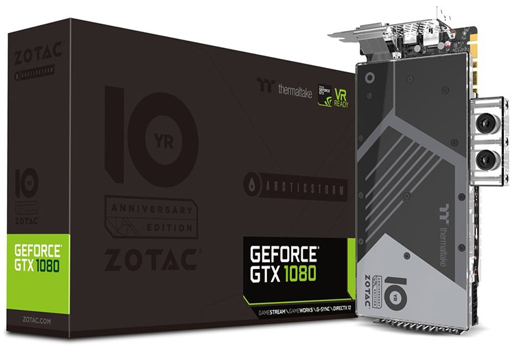 Карта памяти ZOTAC GeForce GTX 1080 ArcticStorm Anniversary