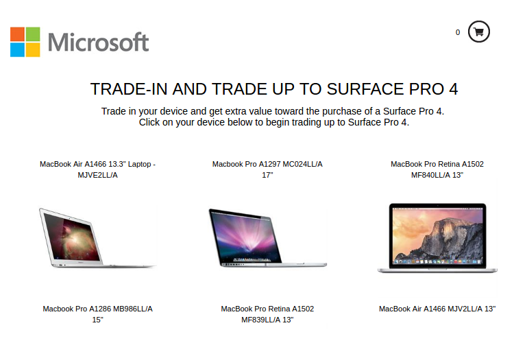  Кампания по обмену MacBook на Surface 