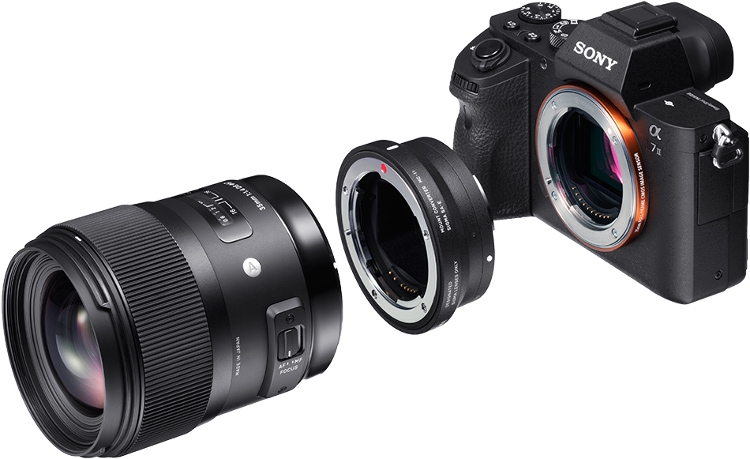 MC-11 дает возможность установить объективы Sigma камерами Сони
