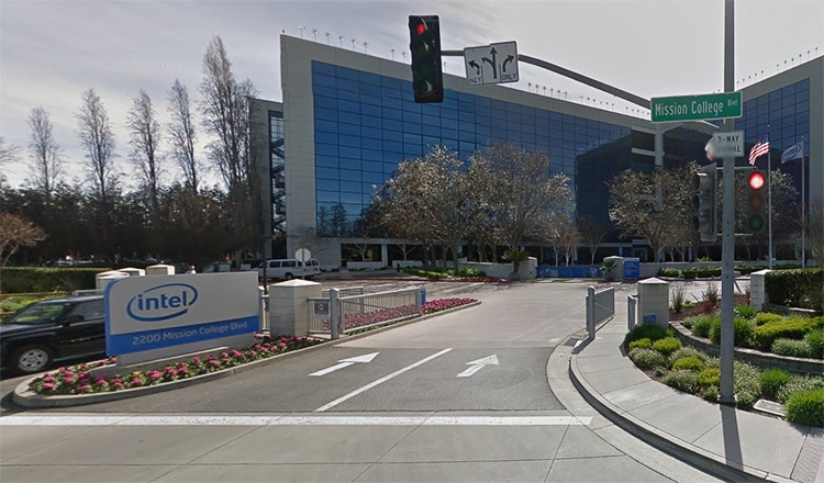 Штаб-квартира Intel находится всего в нескольких кварталах от NVIDIA (Google Street View)
