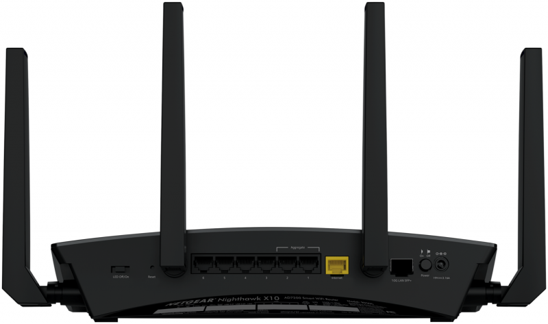  Netgear Nighthawk X10 (R9000) — самый быстрый в мире 802.11ac/ad-роутер AD7200 с 10-гигабитным LAN-портом SFP+ 