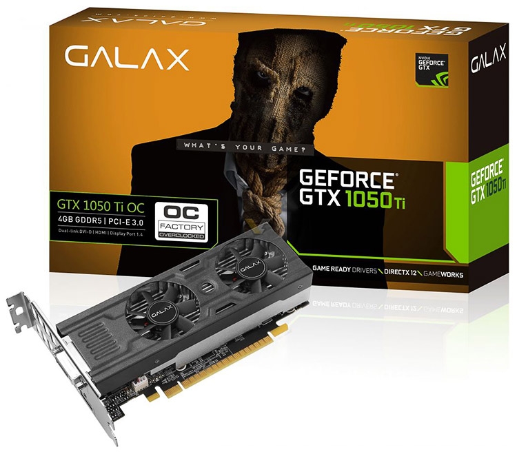 GALAX GeForce GTX 1050 Ti 4GB OC LP