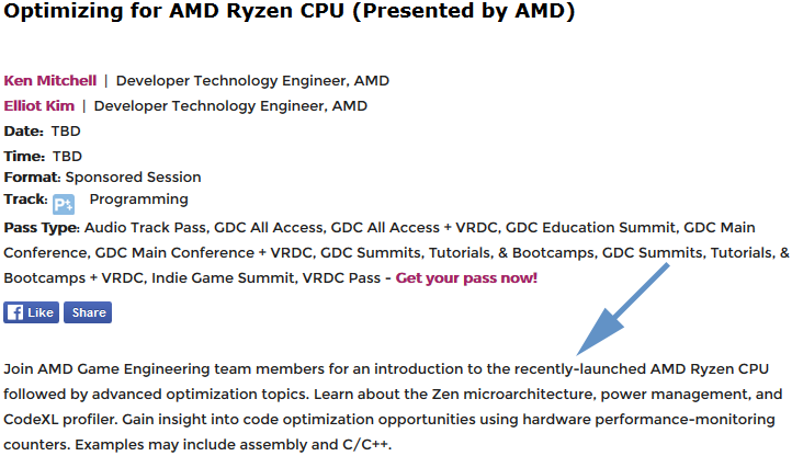 Описание лекции AMD на сайте GDC