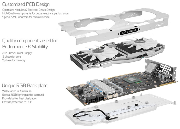 KFA2 GeForce GTX 1080 EXOC Sniper White