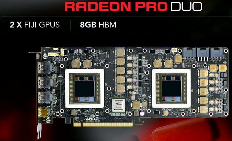 Благодаря использованию HBM, плата Radeon Pro Duo относительно проста