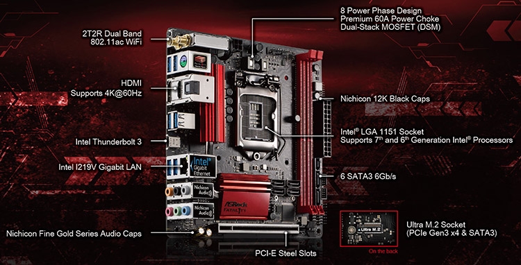 ASRock Fatal1ty Z270 Gaming-ITX/ac