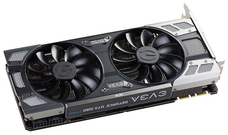 Вентилятор модификаций EVGA GeForce GTX 1080 iCX включает 5 солнечных трубок