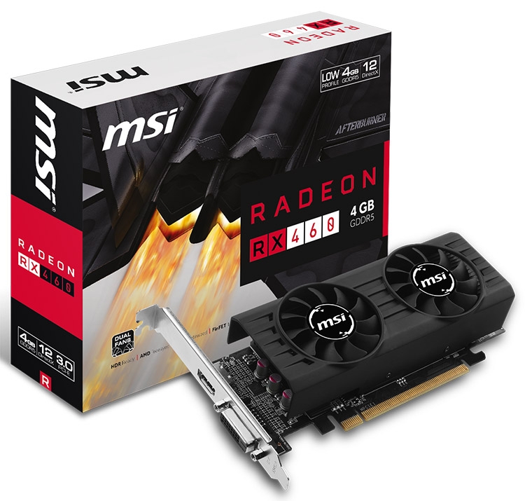 Видеокарта MSI Radeon RX 460 4GT LP