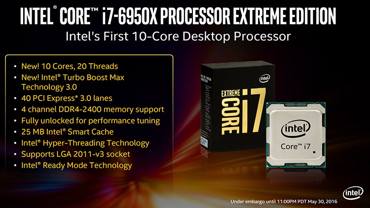  Intel Core i7-6950X 